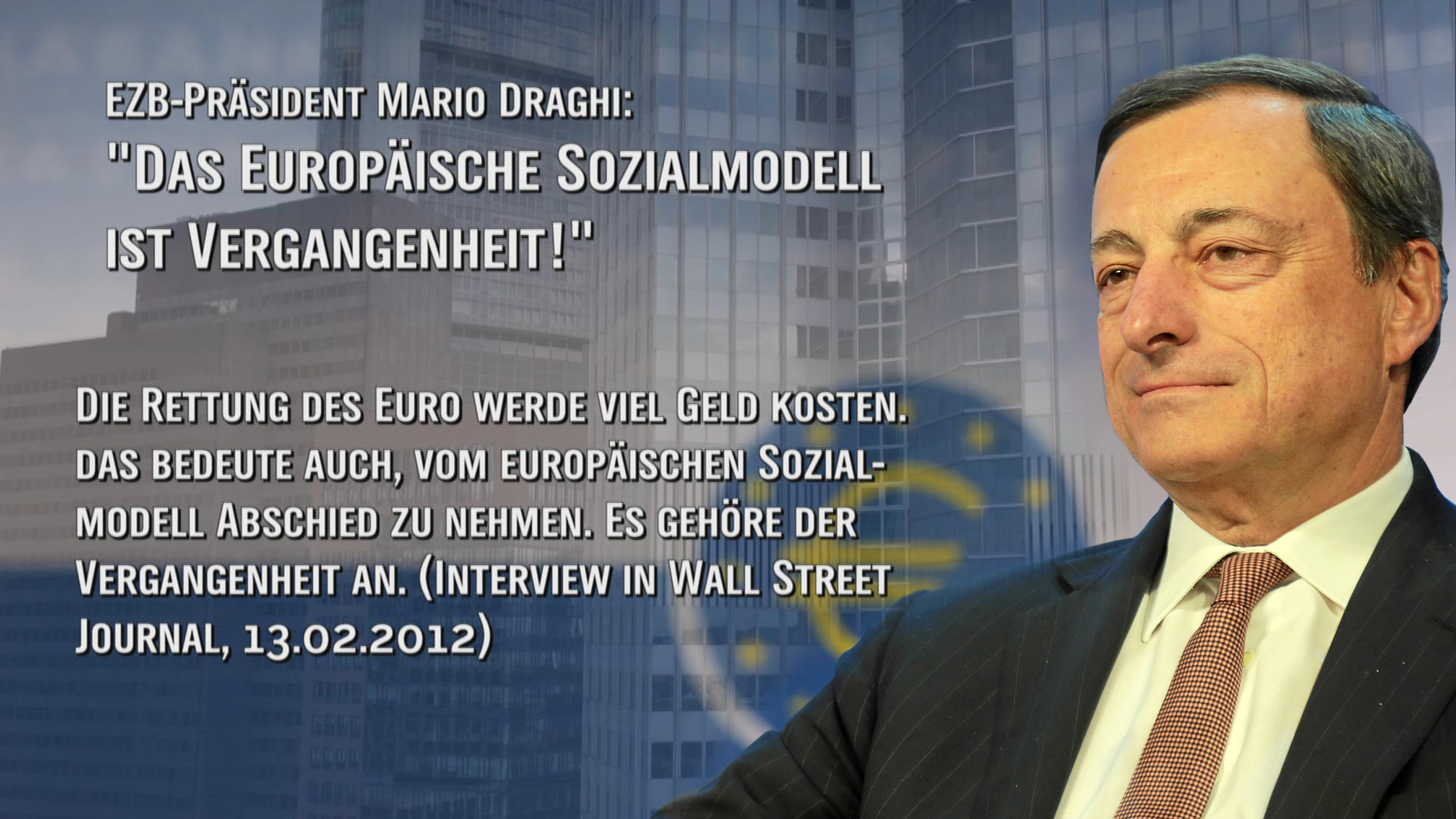 EZB-Prsident Draghi voher als Vize-Prsident von Goldman Sachs  Chef der Abteilung die die griechischen Schuldenmogelei organisierte